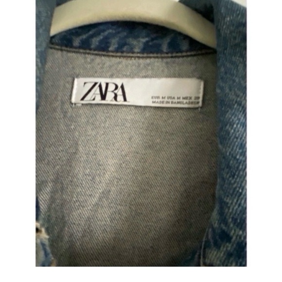 ZARA Ripped Jean Jacket - Picture 10 of 11